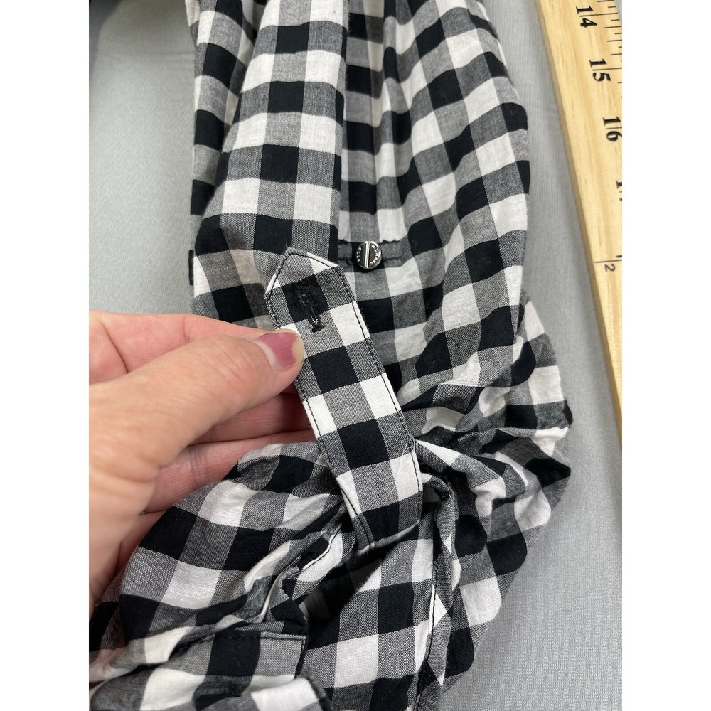 Michael Kors Womens Shirt 12 Gingham Plaid Buffalo Check Wrap Country Festival - Picture 9 of 9